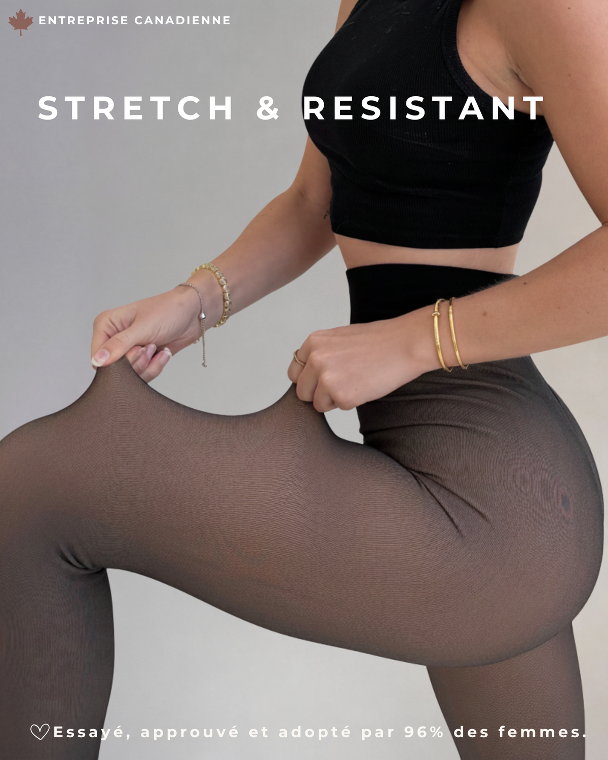 Collants polaires effet transparent
